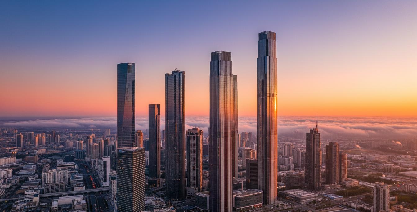 太原城市天际线，专业外贸建站服务